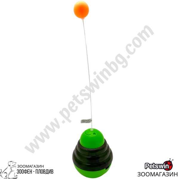 Играчка за Коте - 10см/10см/12.5см - Зелена разцветка - Pet Interest