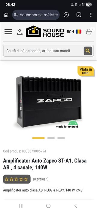 Amplificator unitate android