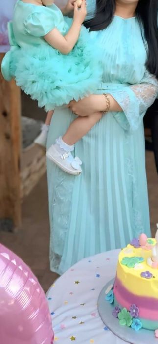 Рокли за мама и бебе (подарък риза за тати)