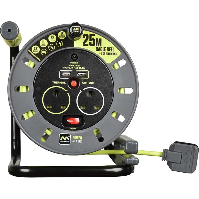 Чисто нова макара Masterplug OMU25132USL-PX Pro-XT 25 метра ...