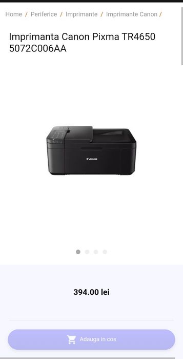 Vand Imprimanta Canon Pixma TR4650