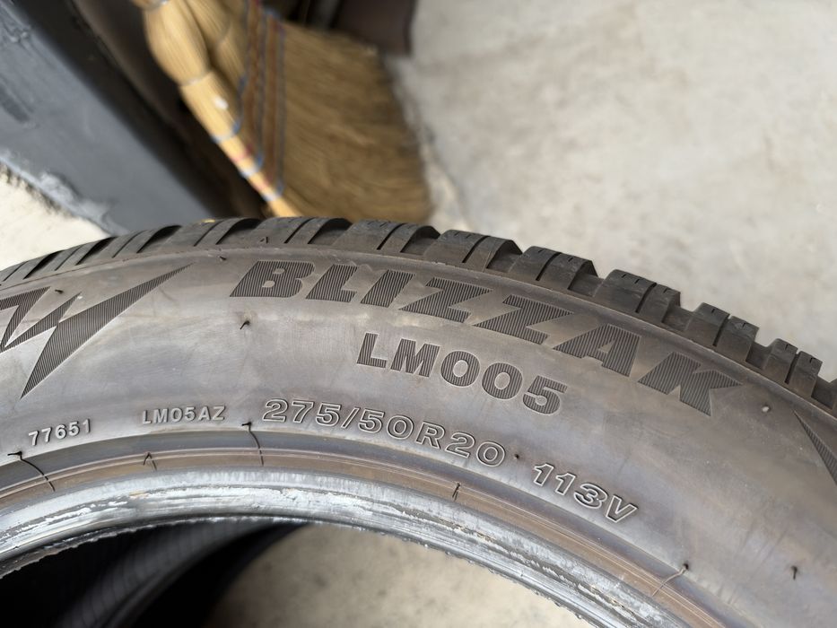 4бр. ЗИМНИ Гуми С Борд 275/50R/20 -BRIDGESTONE- DOT:3623- 5.9мм.+3.0мм. *80€ За Комплект*