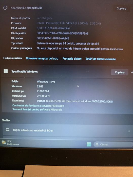 Laptop Lenovo IdeaPad L340 – 8GB RAM, 500GB SSD,- Defect carcasa