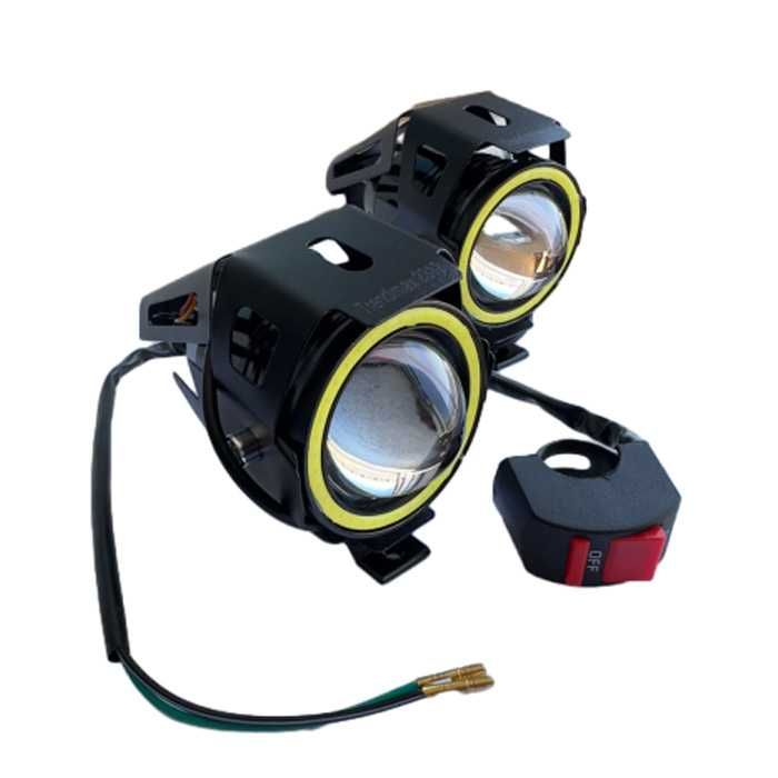 Комплект Фарове за мотор, Универсален, диоден, 12-24V, 3000LM, 2бр