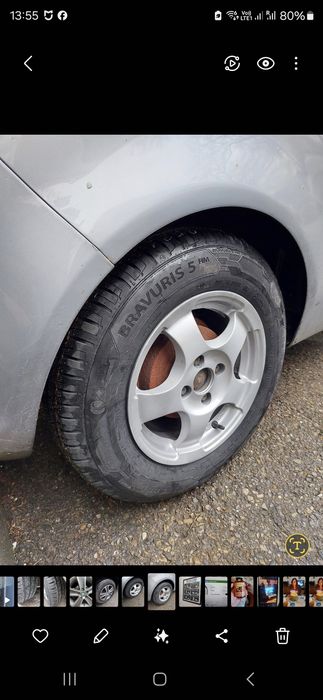 Aлуминиеви джанти с гуми Barum 14*дот 21