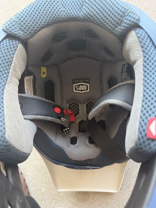 Casca full face 100 procent impreuna cu ochelari