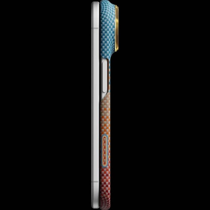 Карбонов Калъф с MagSafe Pitaka Edge Case Over the Horizon 2.0 за iPhone Duo – Sunset