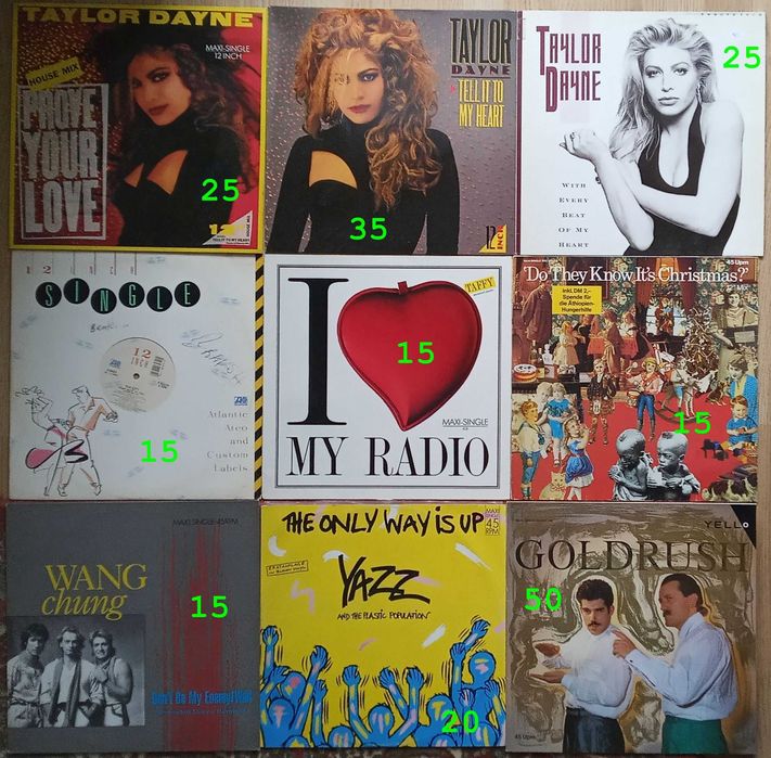 discuri vinil maxi-singles, albume LP si singles 7" / 45rpm