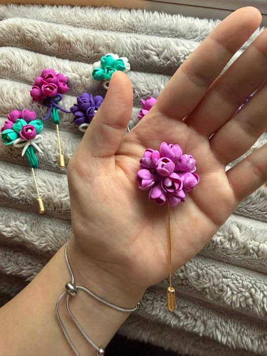 Brose handmade din lut polimeric