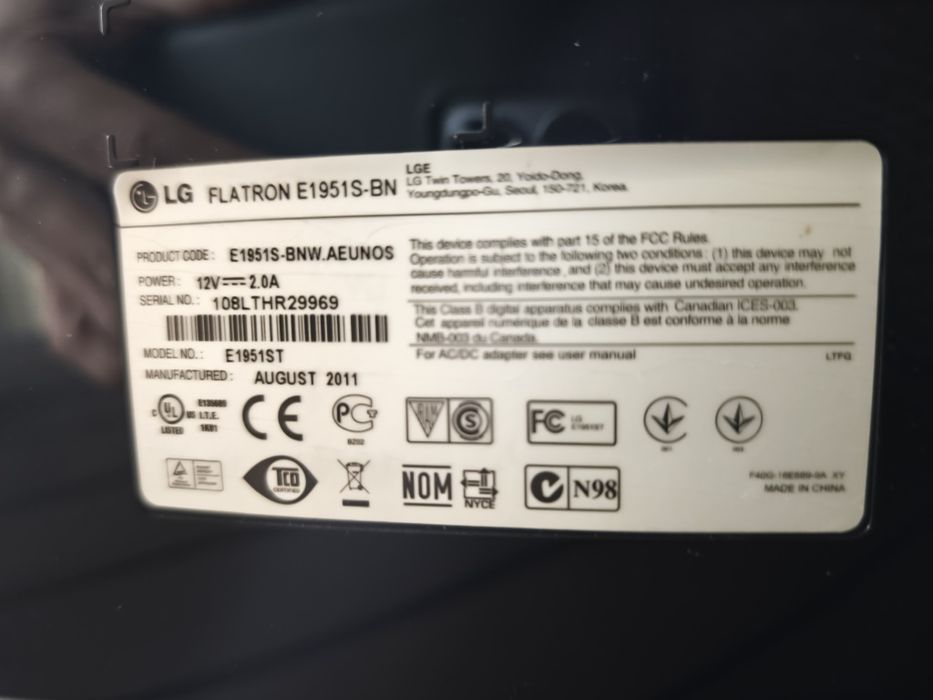 Монитор LG FLATRON E1951