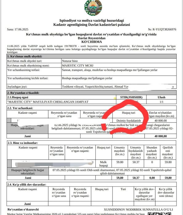 Прадажа кммерский обект