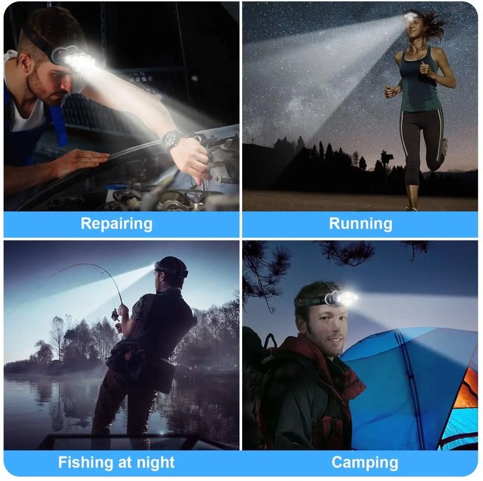 Налобный мощный фонарь