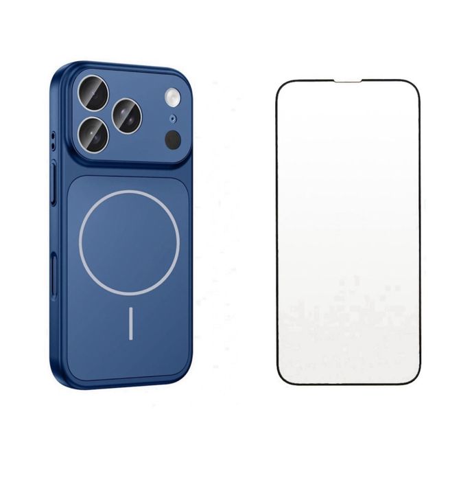 Iphone 17 AIR PRO MAX - Husa Magnetic Case si Folie Sticla Curved