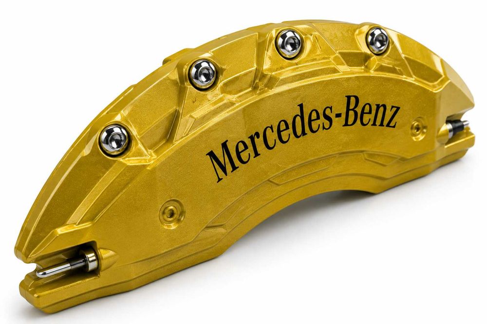 Метални капаци за спирачни апарати Mercedes-Benz – 4 броя, златист цвят