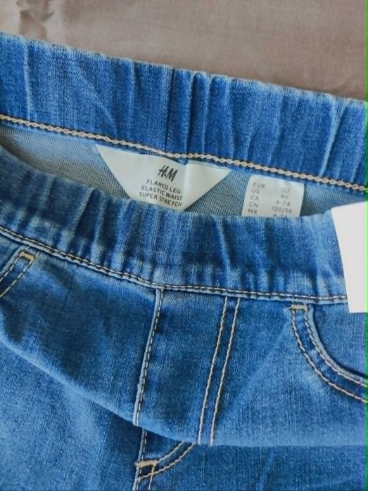 Сет от дънки с блузка H&M, Размер 116-122