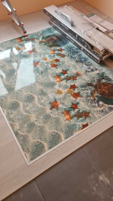 Под за баня , 3D ламели ,