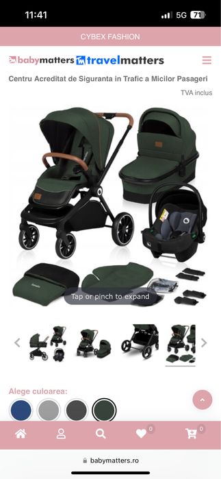 Carucior 3 in 1 Lionelo Mika