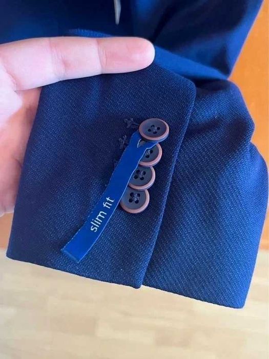Sacou barbati bleumarin nou costum albastru