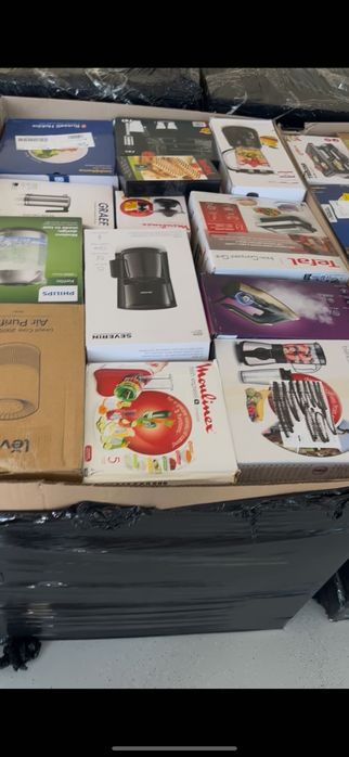 Палети с микс от нови и върнати стоки клас A/B