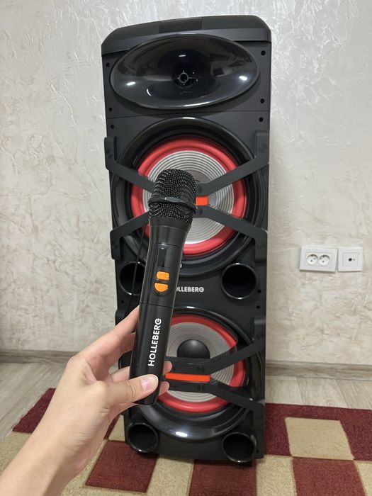 Музыкальный центр HOLLEBERG с микрофоном и Bluetooth