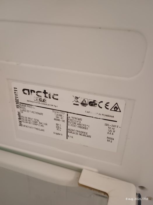 Combina frigorifica Arctic ANK 326+
