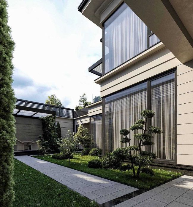 Продажа дома шикарного плана без внутренней отделки (4 сотки)