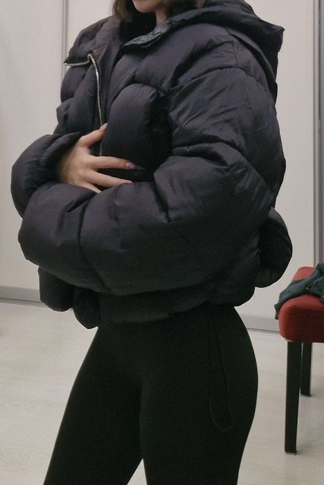 Дебело зимно яке в черно