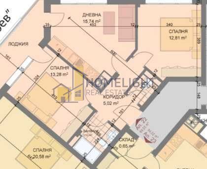 Тристаен апартамент в кв. Разсадника