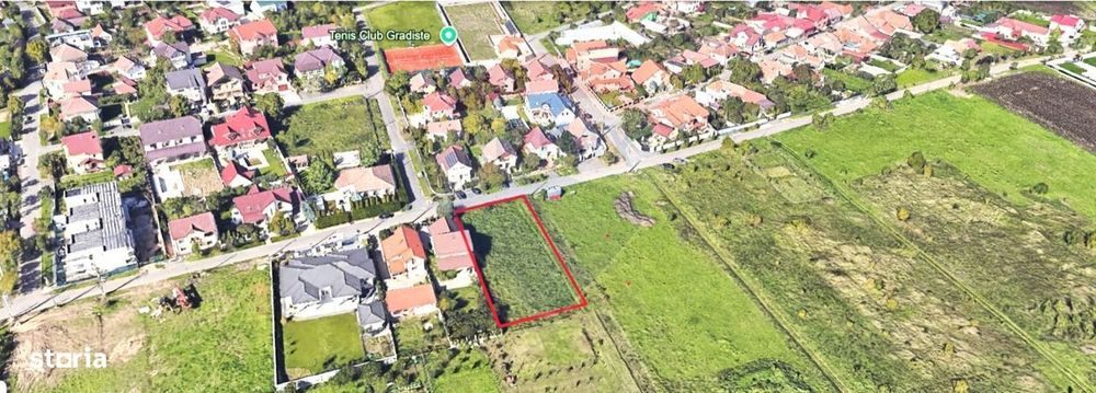 Teren 1504 m², F.S 25 ml - zona Gradiste