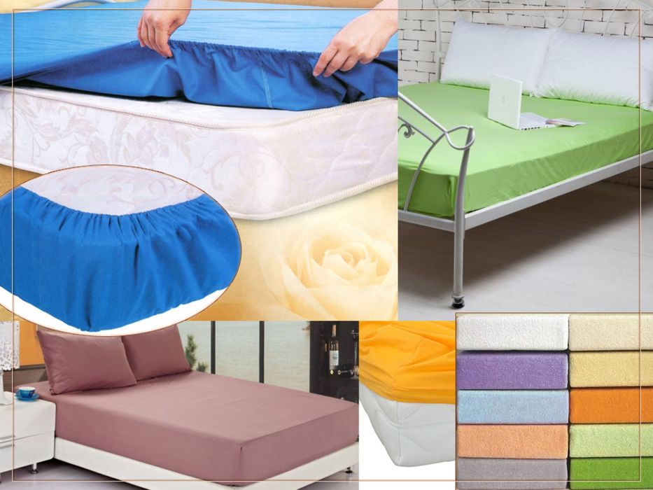 Простыни на резинке 100% хлопок без примисей