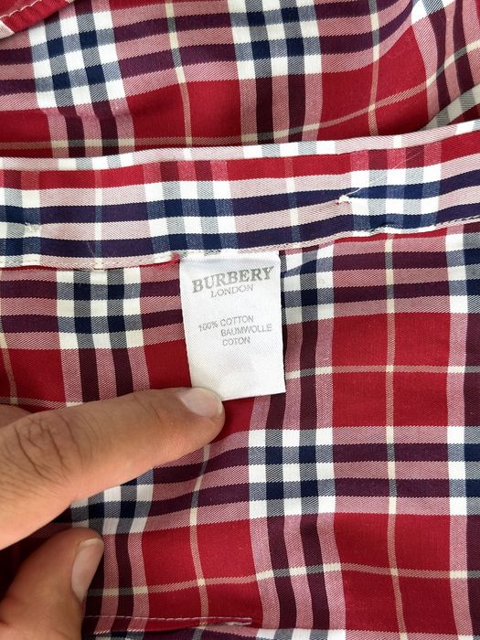 Оригинална мъжка риза Burberry - размер L (41/42см), Отлично състояние