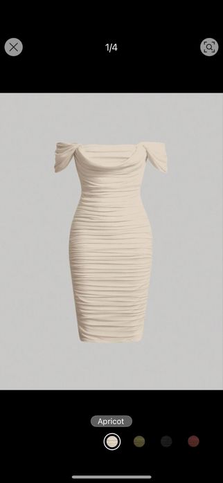 Рокля по тялото от тюл