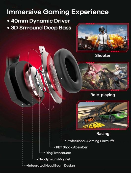 Căști stereo pentru gaming FANTECH