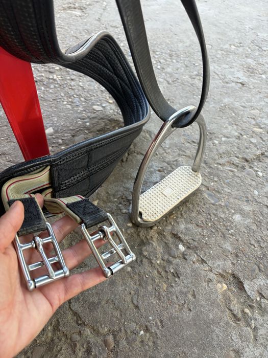 Șa echitație călărie + 2x căști + valtrap universal