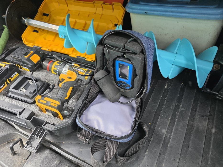 Эхолот шнек шуруповерт комплект.