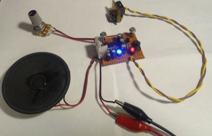 Kit / Modul alarma cu reglare tonalitate, Led R+A, swich STB la 5V