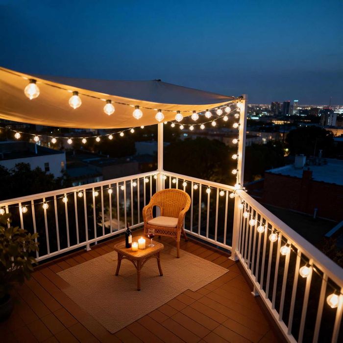 Ghirlanda becuri led exterior gradina 30m - 50 becuri