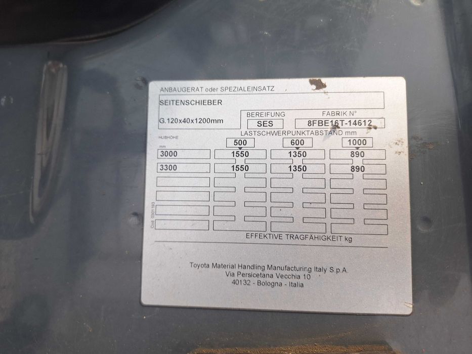 Електрокар Toyota 8FBE16T