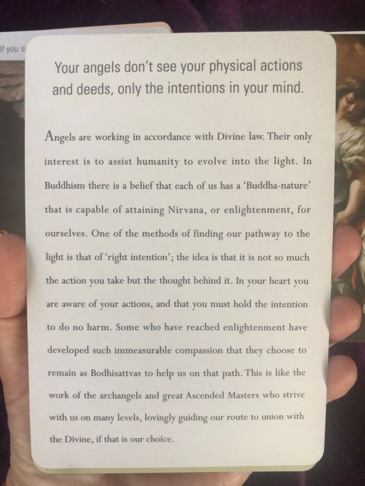 Ангелски послания, карти за гледане