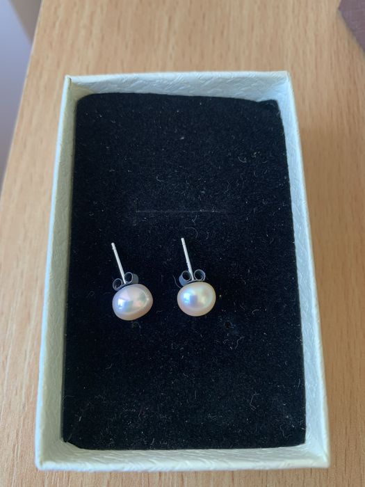 Cercei din argint 925 cu perla naturala