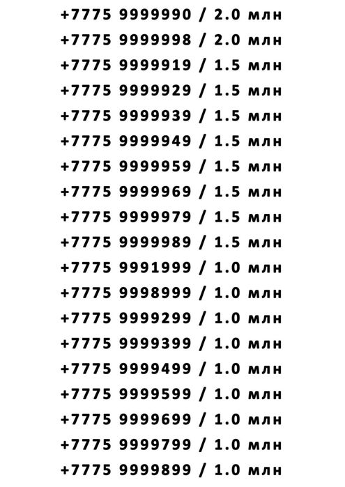 VIP Красивые Номера