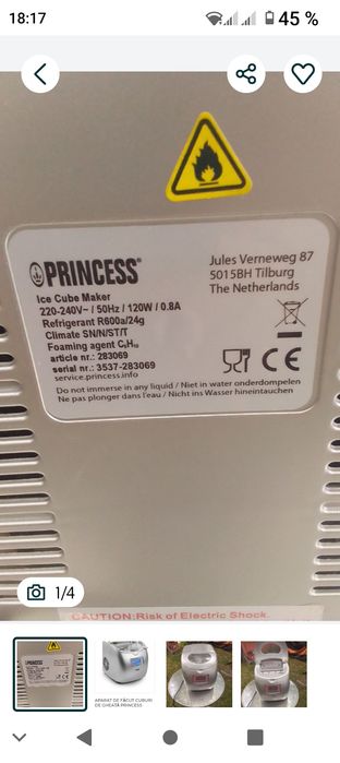 Vând mașina de făcut gheață