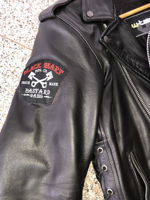 Jacheta Moto din piele- PERFECTIS - BLACK HEART