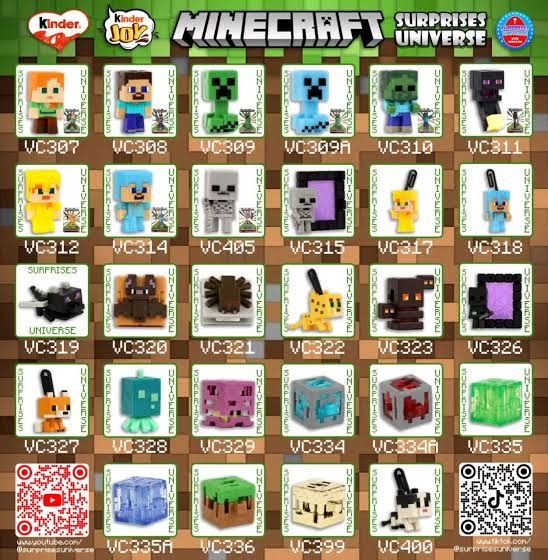 Kinder Joy 2026 Minecraft Edition