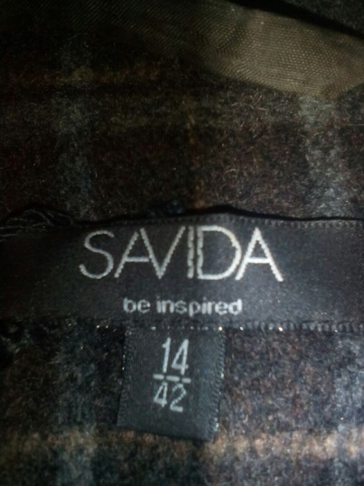 Женское пальто в клетку