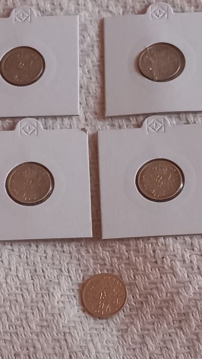 Vand 5 monede argint de 50 bani,ani 1910, 1911, 1912 și 1914