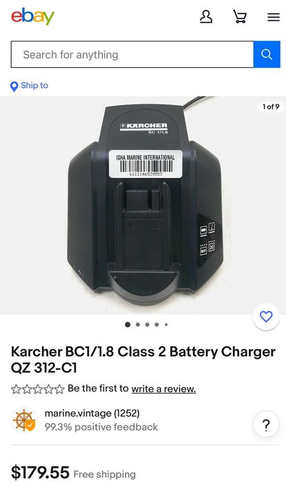 Karcher BC 1/1,8 - Зарядно устройство 3.6V - 28,8V