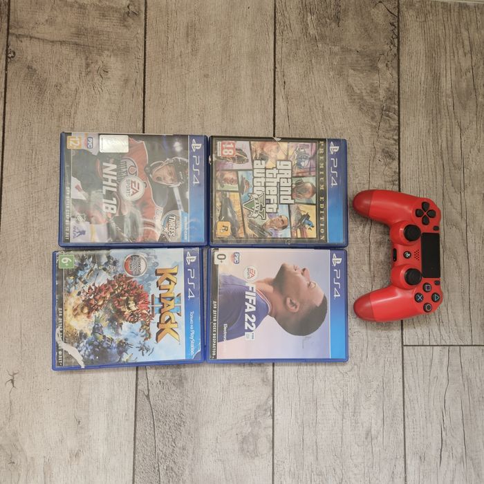 Ps 4 pro 1 tb 4 игры и джойстик