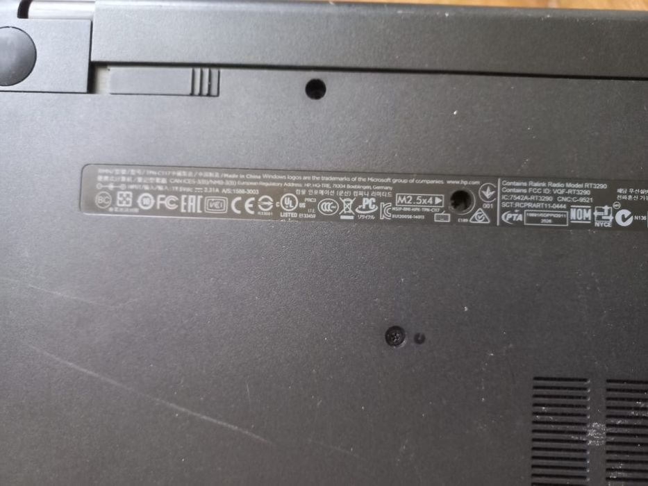 Ноутбук в рабочем состоянии hp