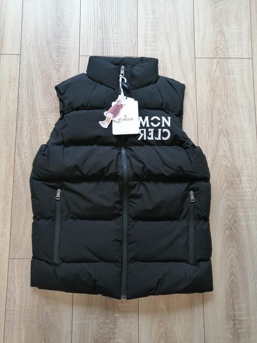 Moncler мъжки елек в черен мат 2 3 4 5 6